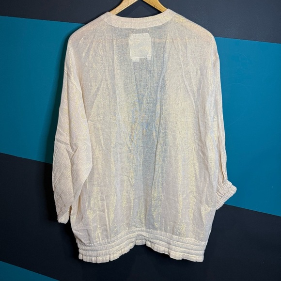 Hei Hei Daybreak Shimmered Kimono Jacket Size XS-S Gold Anthropologie - Picture 11 of 16